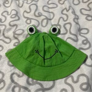 Green Frog Kids Bucket Hat - Cute Sun Hat